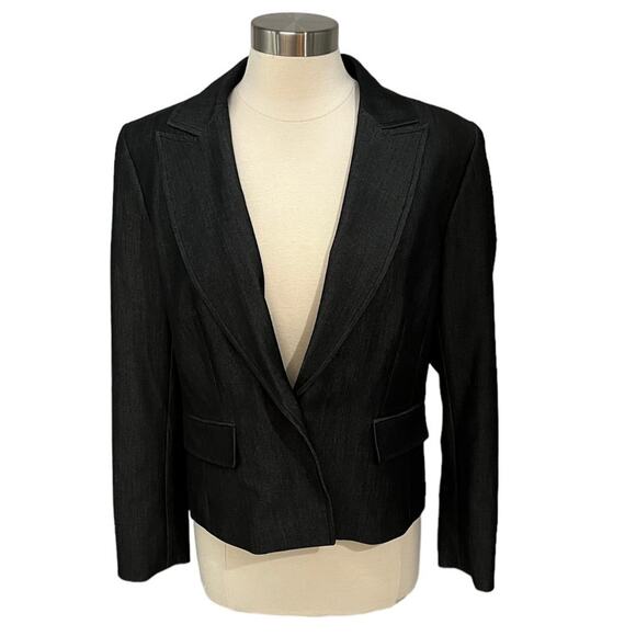 NINE WEST Black Blazer SZ 10 - Picture 1 of 11